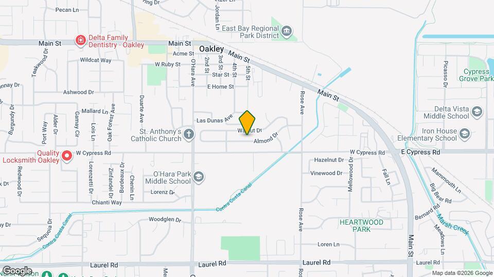 962 Almond Dr Mapa y Detalles de la Ubicación