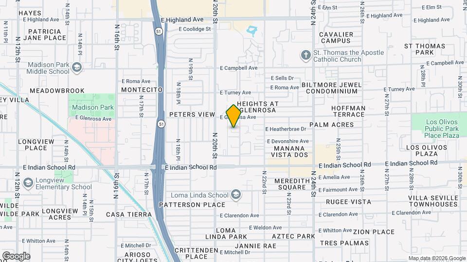 4222 N 21st St Map and Location Details