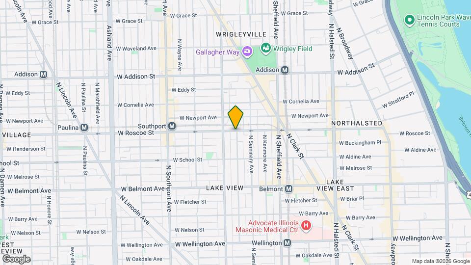 1135 W Roscoe St, Unit J00P Mapa y Detalles de la Ubicación