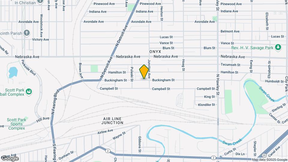 1419 Buckingham St Map and Location Details
