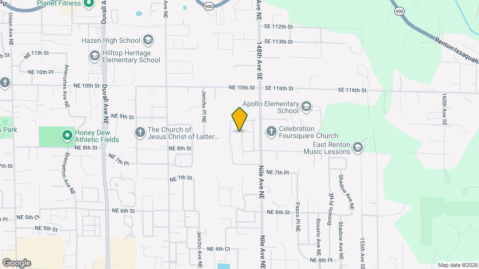 Welcome to the Claremont community in the Renton Highlands! Map and Location Details