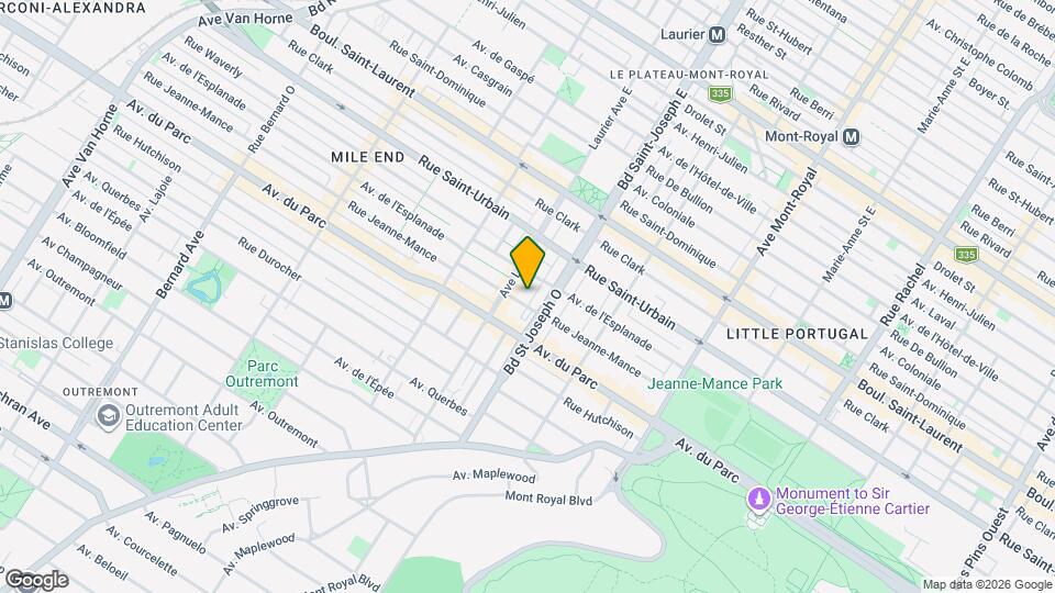 5021-5025 Jeanne-Mance Rue Map and Location Details