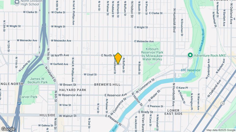 315 E Garfield Ave, Unit Upper Mapa y Detalles de la Ubicación