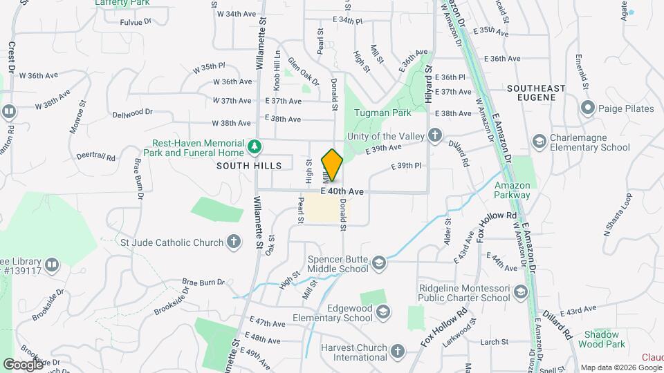 415 E 40th Ave Map and Location Details