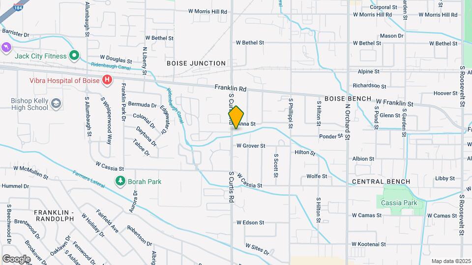 414 S Curtis Rd Map and Location Details