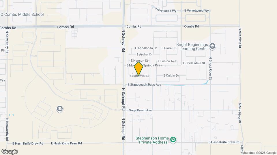 3673 E Sandoval Dr Map and Location Details