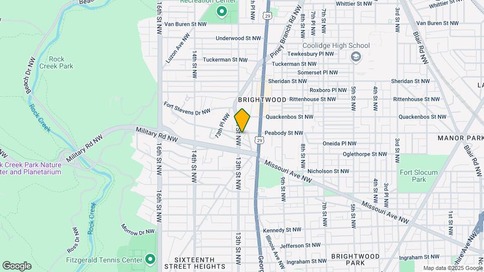 5921-5925 13th St NW Map and Location Details