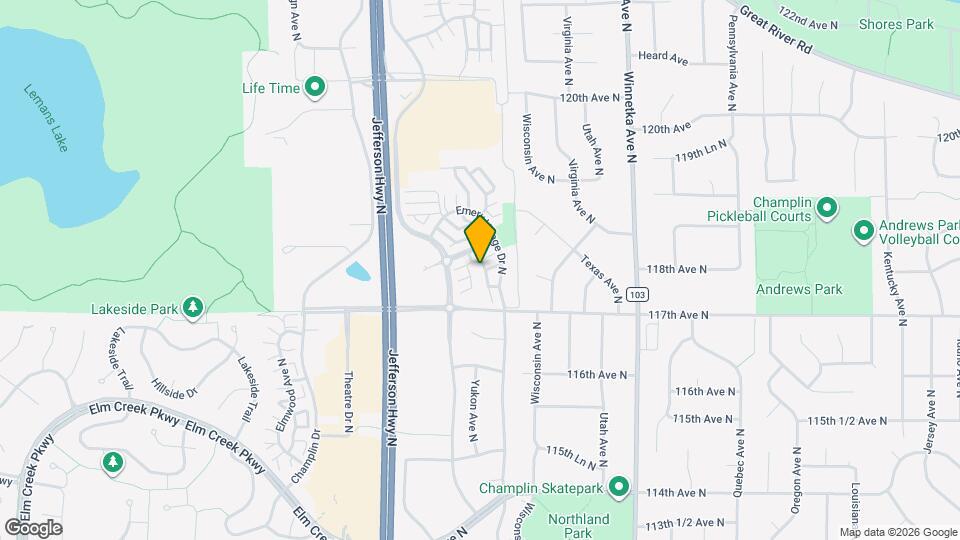 11749 Emery Village Dr N Map and Location Details