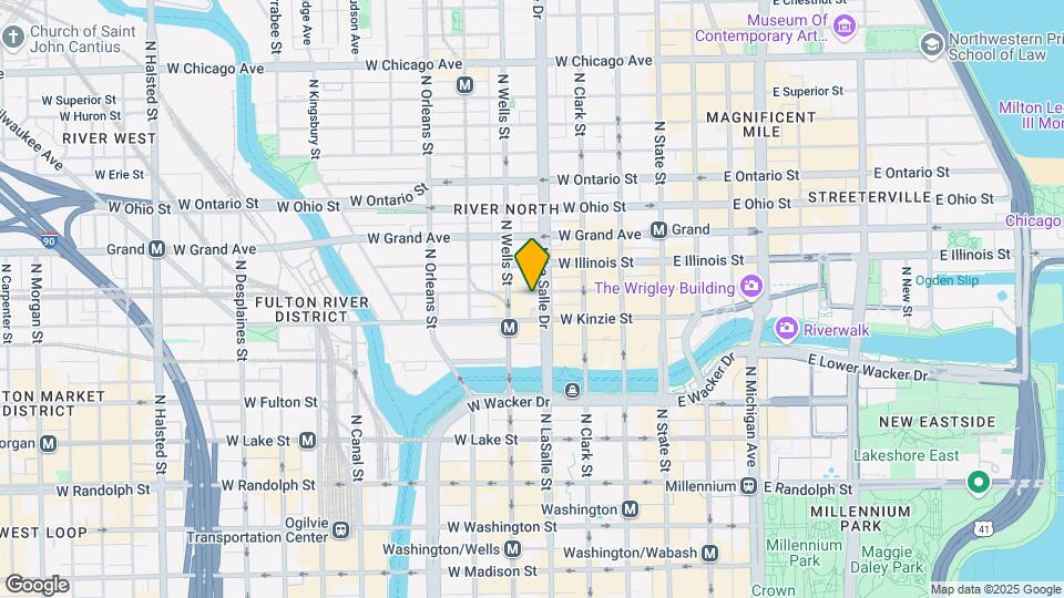 400 N LaSalle St Map and Location Details