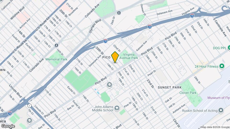 2017-2025 20th St Map and Location Details