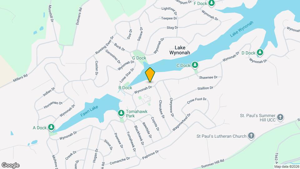 598 Wynonah Dr Map and Location Details