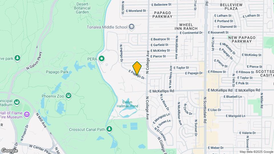 125 E Papago Dr Map and Location Details
