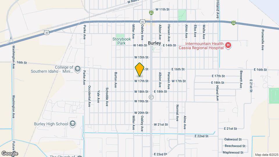 1650 Oakley Ave Map and Location Details