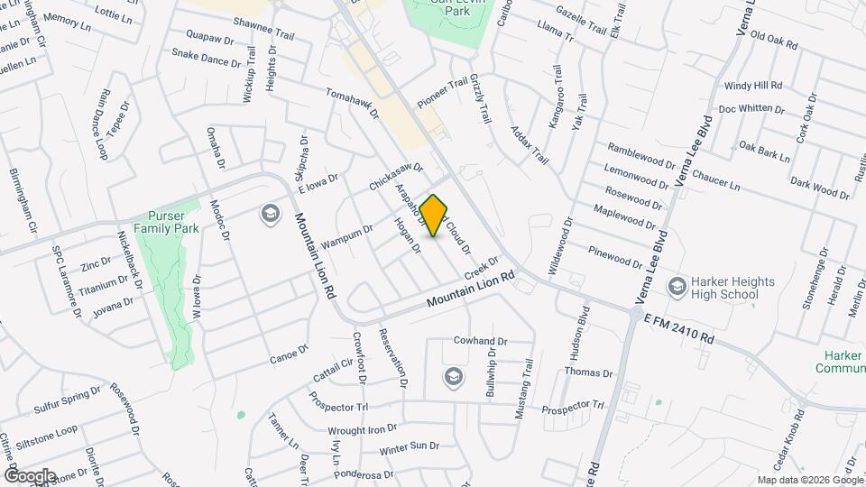 602 Arapaho Dr Map and Location Details