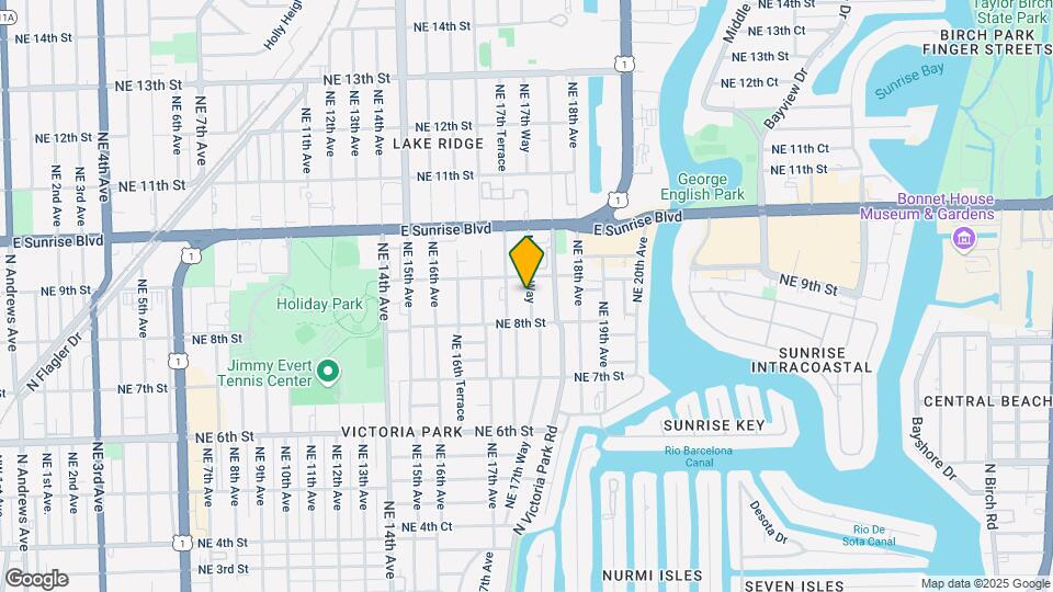 825 NE 17th Way Map and Location Details