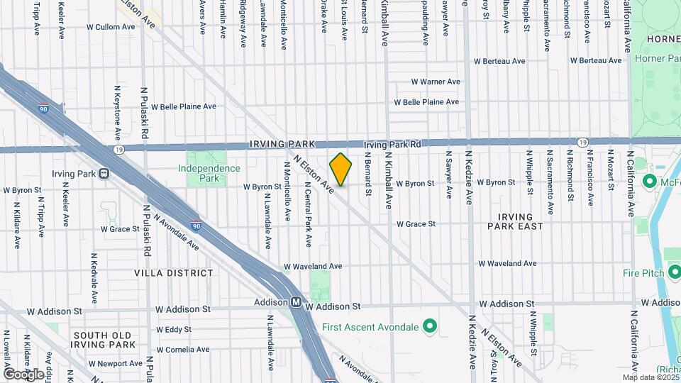 3865 N Elston Ave Map and Location Details