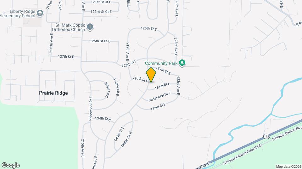 13001 Prairie Ridge Dr E Mapa y Detalles de la Ubicación