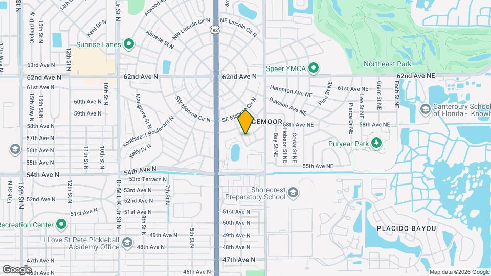 5701 Manchester St N Map and Location Details