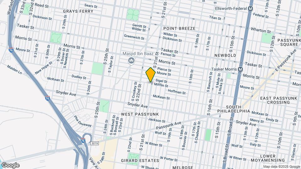 2100 Mifflin St Map and Location Details