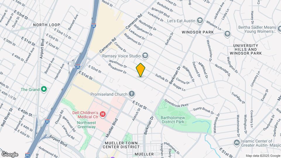 1420 Broadmoor Dr Map and Location Details