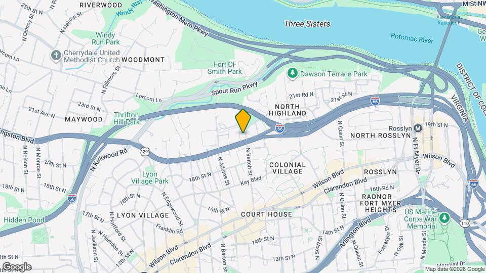 1906 N Veitch St Map and Location Details