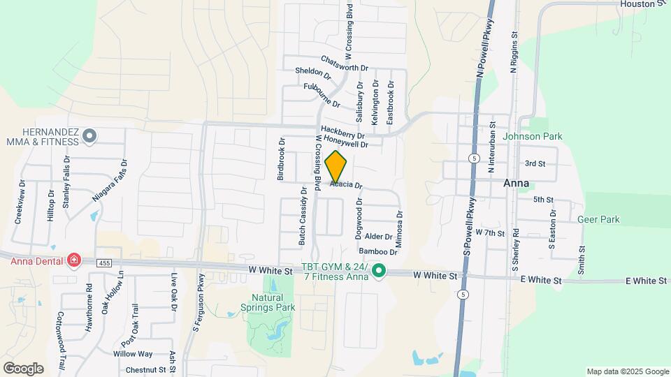 1001 Acacia Dr Map and Location Details
