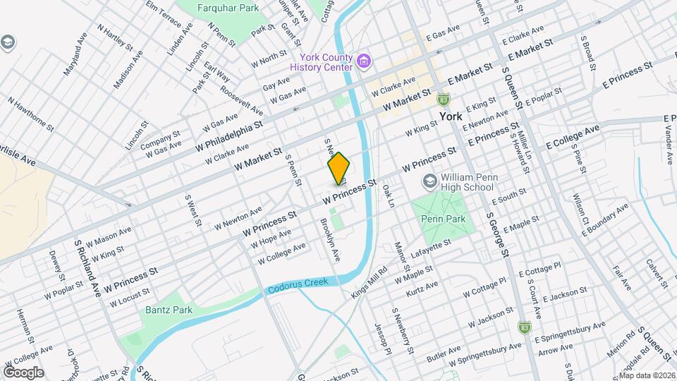 156 N Newberry St Map and Location Details