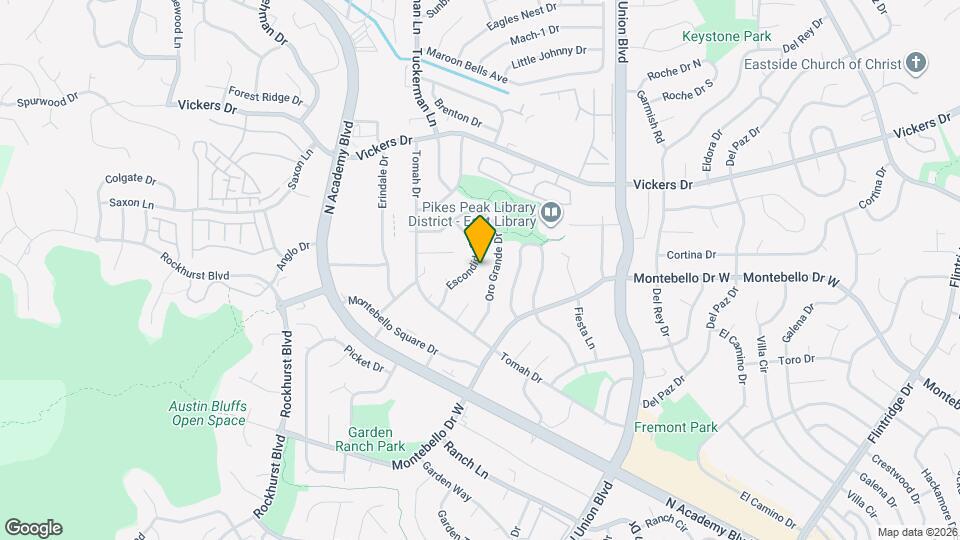 5509 Escondido Dr Mapa y Detalles de la Ubicación