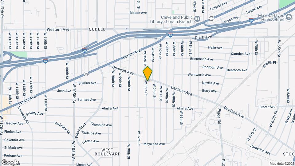 9425 Denison Ave Map and Location Details