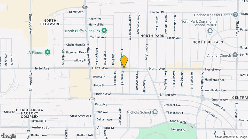 1225 Hertel Ave Map and Location Details
