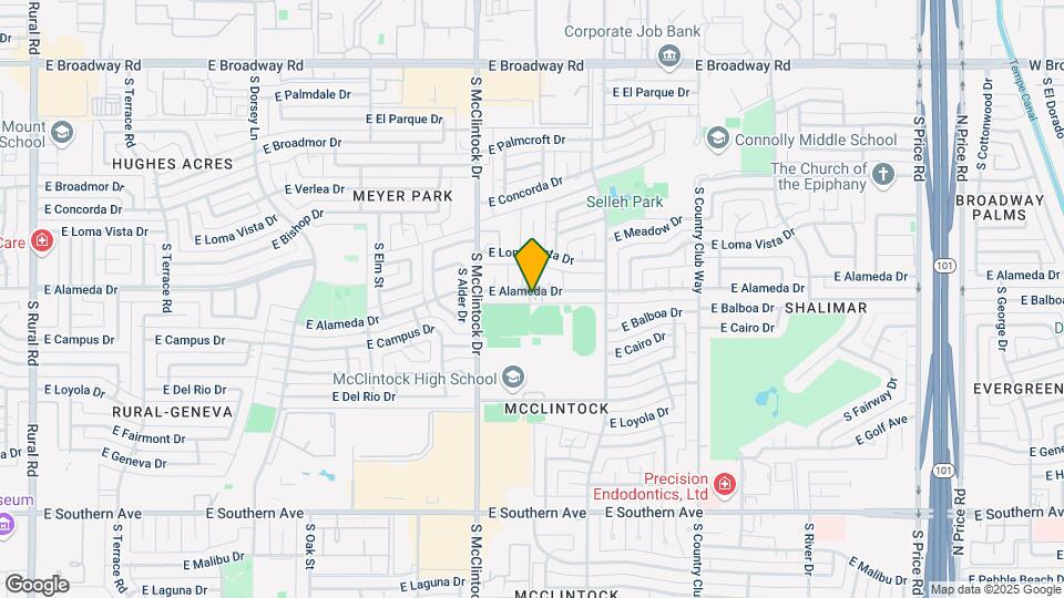 1837 E Alameda Dr Map and Location Details