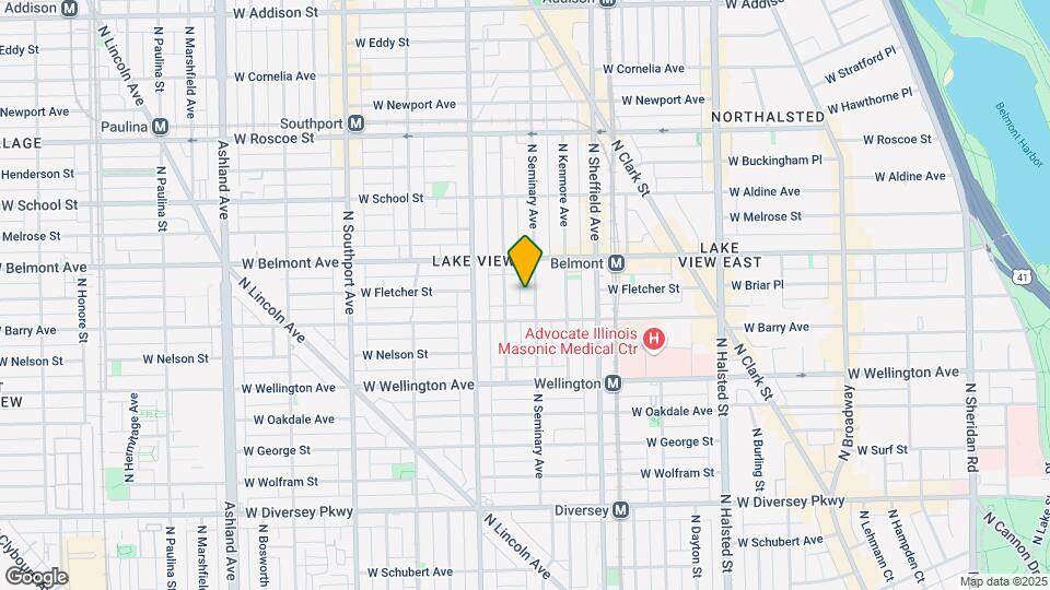 3122 N Seminary Ave Map and Location Details