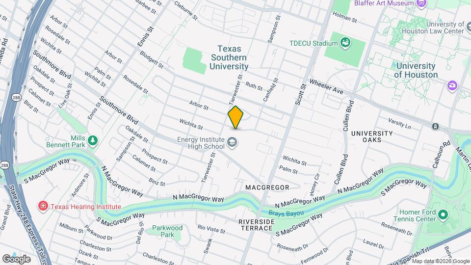 3522 Rosedale St Map and Location Details