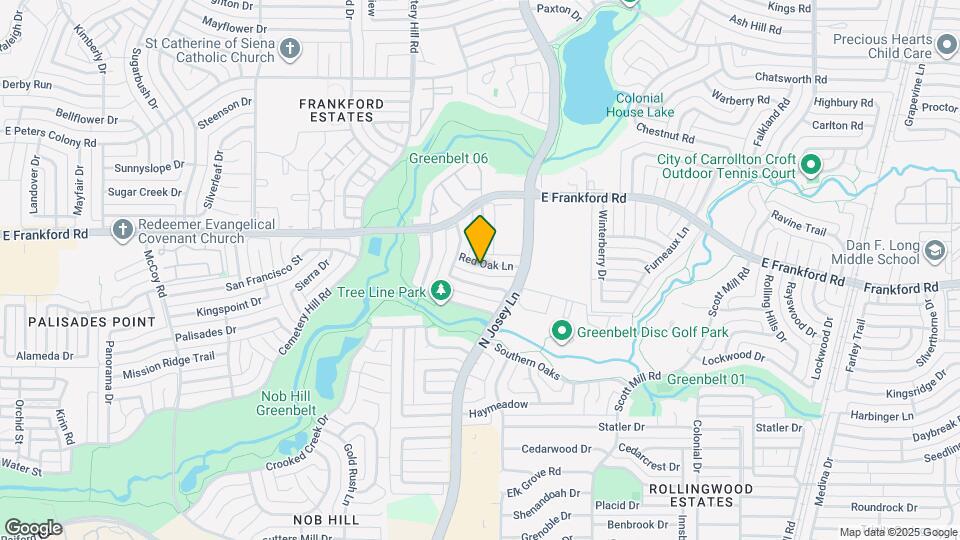 1810 Red Oak Ln Map and Location Details