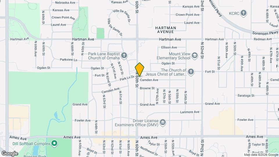 5918 Camden Ave Map and Location Details
