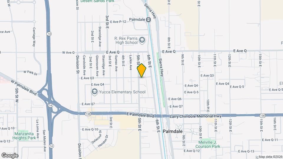 504 E Ave Q3 Map and Location Details