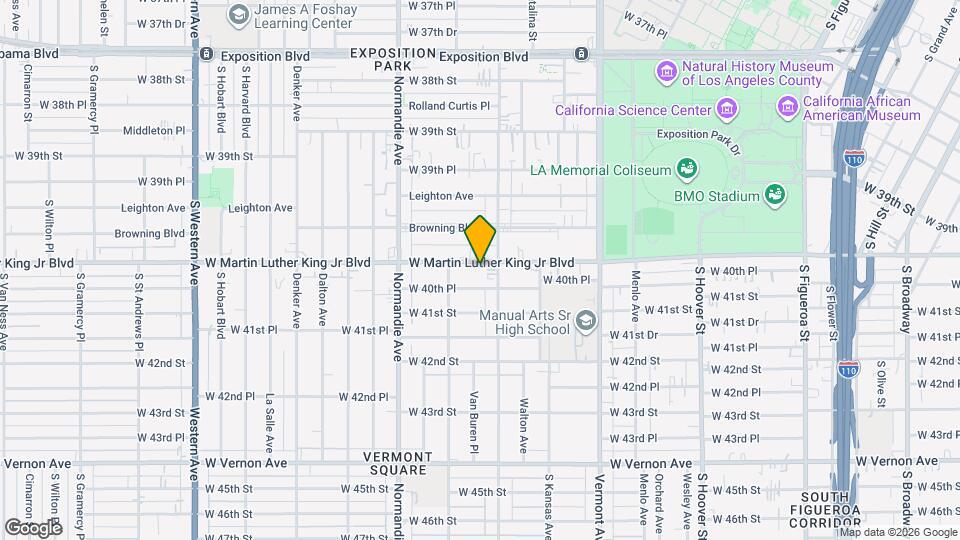 1220 W Martin Luther King Jr Blvd Map and Location Details