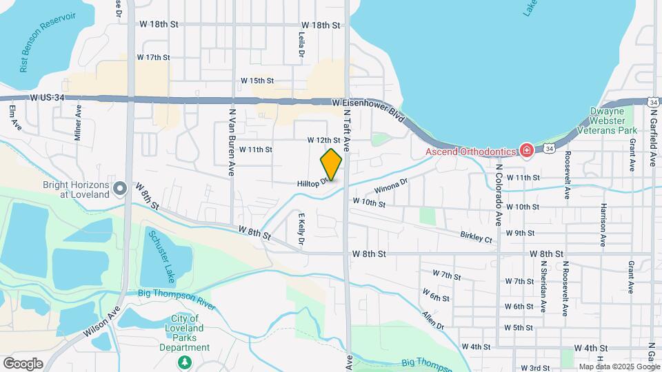1502 Hilltop Dr Map and Location Details