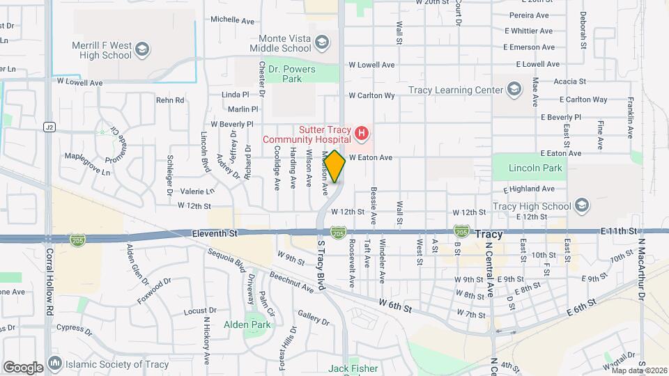 1261 N Tracy Blvd Map and Location Details