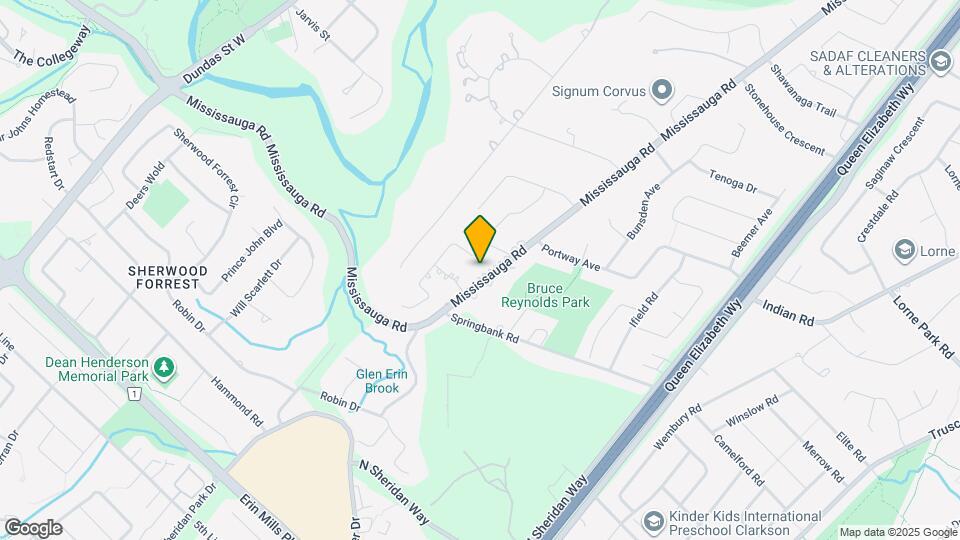2501 Mississauga Rd Map and Location Details