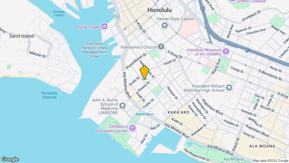 636 Pohukaina St Map and Location Details