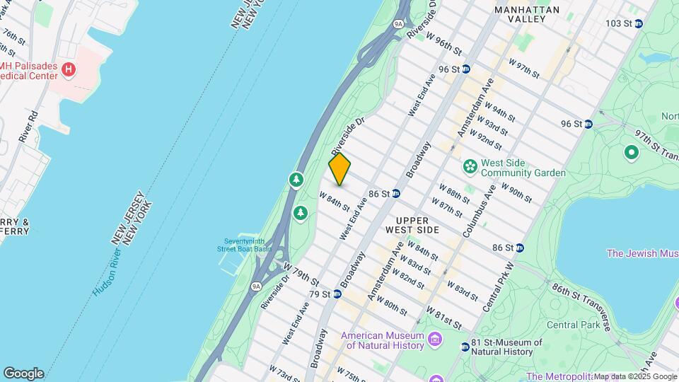334 W 85th St Map and Location Details