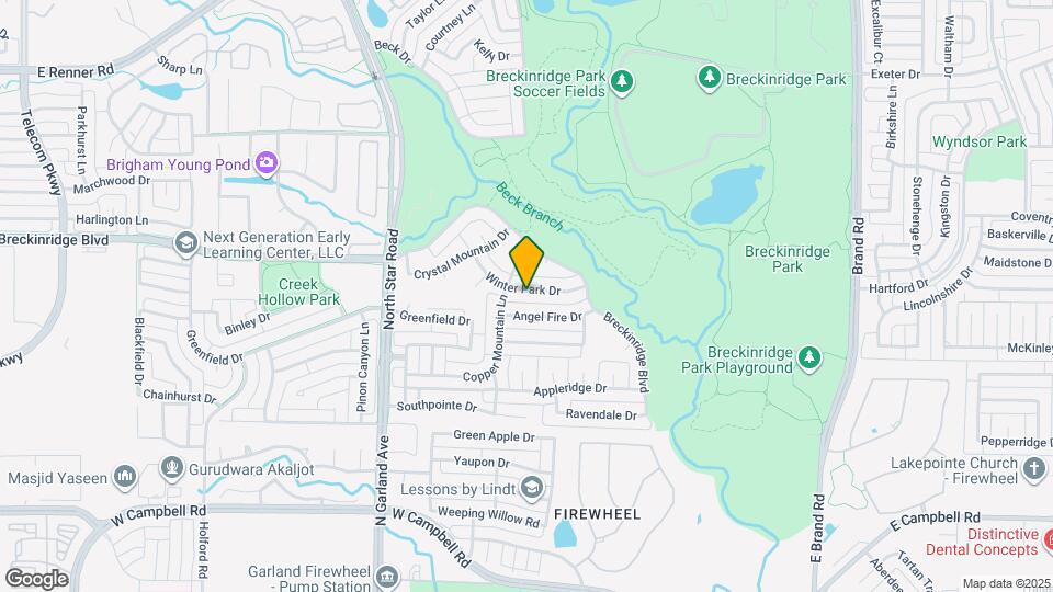 4608 Winter Park Dr Map and Location Details