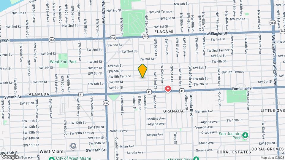 5353 SW 6th St Map and Location Details