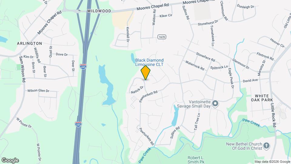 6420 Pennacook Dr Mapa y Detalles de la Ubicación