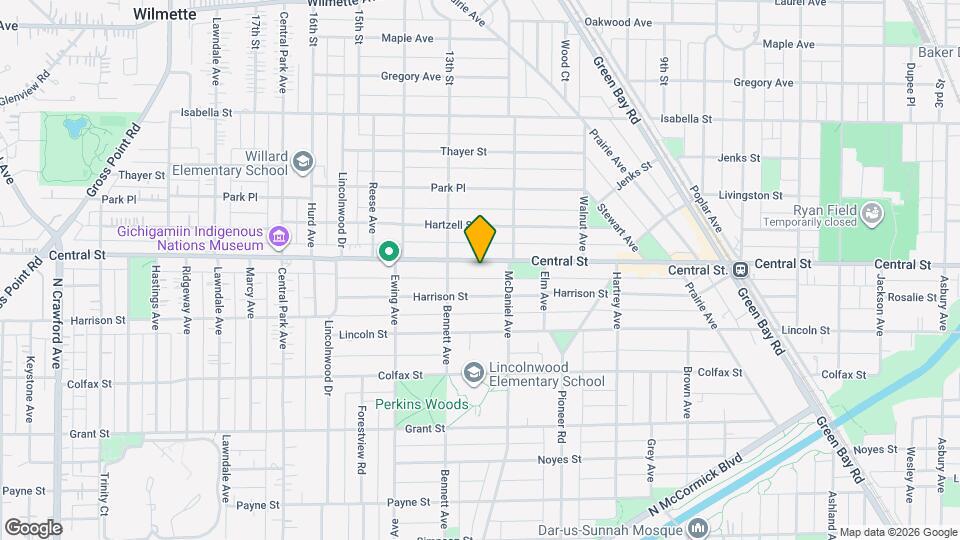 2602 Central St Map and Location Details