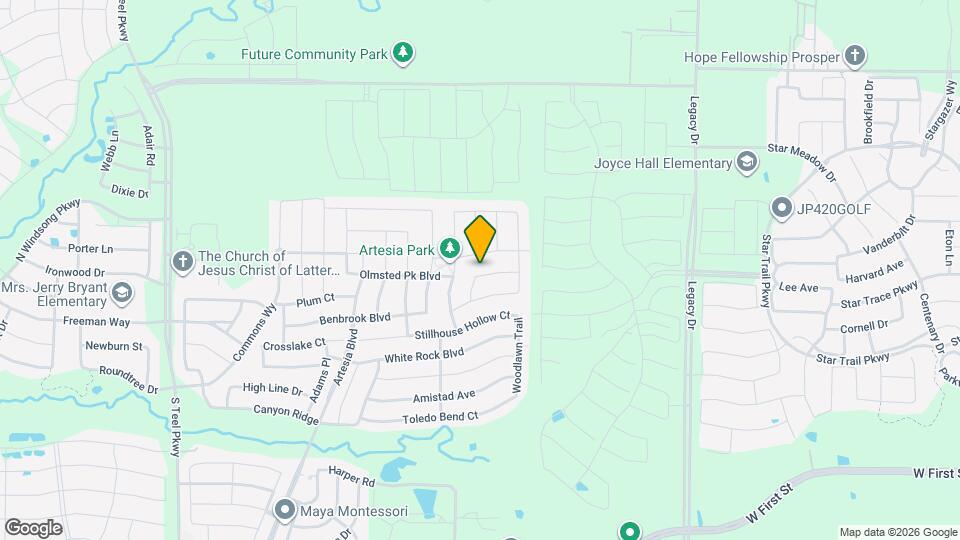 16609 Lincoln Park Ln Map and Location Details