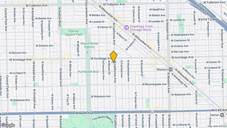 1935 N California Ave Map and Location Details