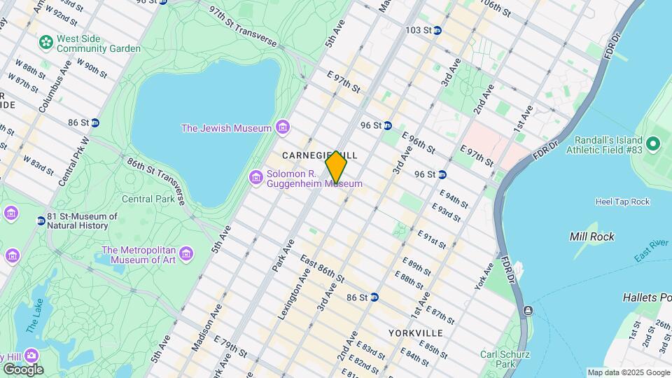 116 E 91ST St Mapa y Detalles de la Ubicación