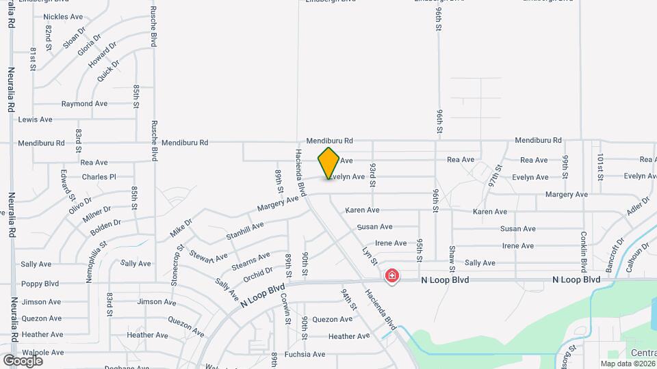 9100 Evelyn Ave Map and Location Details